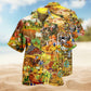 Fantasy Role Cat Dice Hawaiian Shirt Button Front Artwork For Thoughtful Gifting