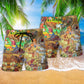 Peaceful Farmer Beach Shorts Pattern Detail For Sunny Day Activities And Casual Outdoor Comfort
