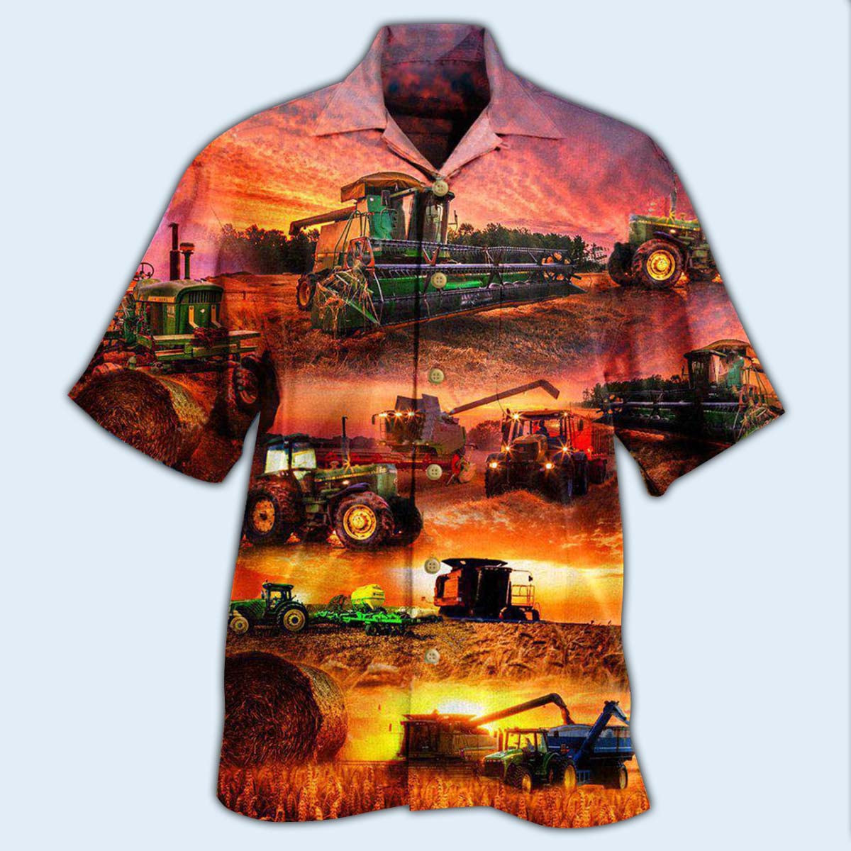 Tractor Farm Harvest Great Plentiful Hawaiian Shirt Design View For Resort Travel And Thoughtful Gifting