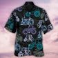 Farm Tractor Hawaiian Shirt With All Over Print For Coastal Adventures Summer Events And Everyday Comfort