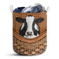 Small Size Farm Cow Laundry Basket For Bathroom Bedroom Storage