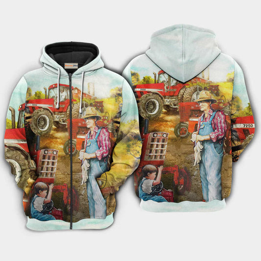 Farmer Awesome Fatherhood Hoodie For Country Adventures Everyday Outfits And Thoughtful Gifting