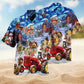 Farmer Merry Christmas Hawaiian Shirt For Vacation Cruise And Relaxed Resort Style