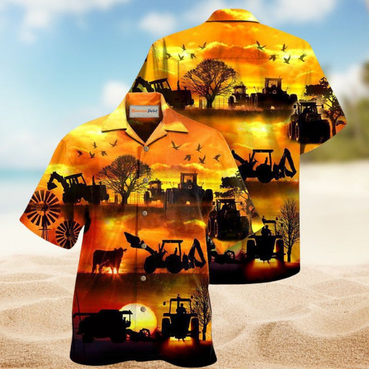 Farmers Work Till The Job Gets Done Hawaiian Shirt For Summer Vacation Beach Travel And Relaxed Casual Wear