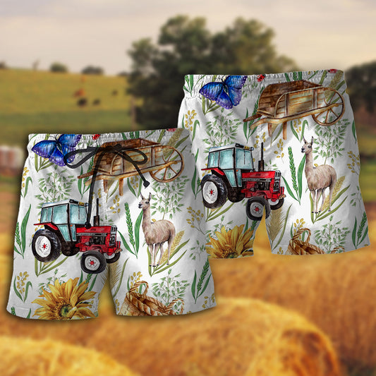Farm Life Agriculture Peaceful Living Beach Shorts For Sunny Holidays And Comfortable Daily Styling