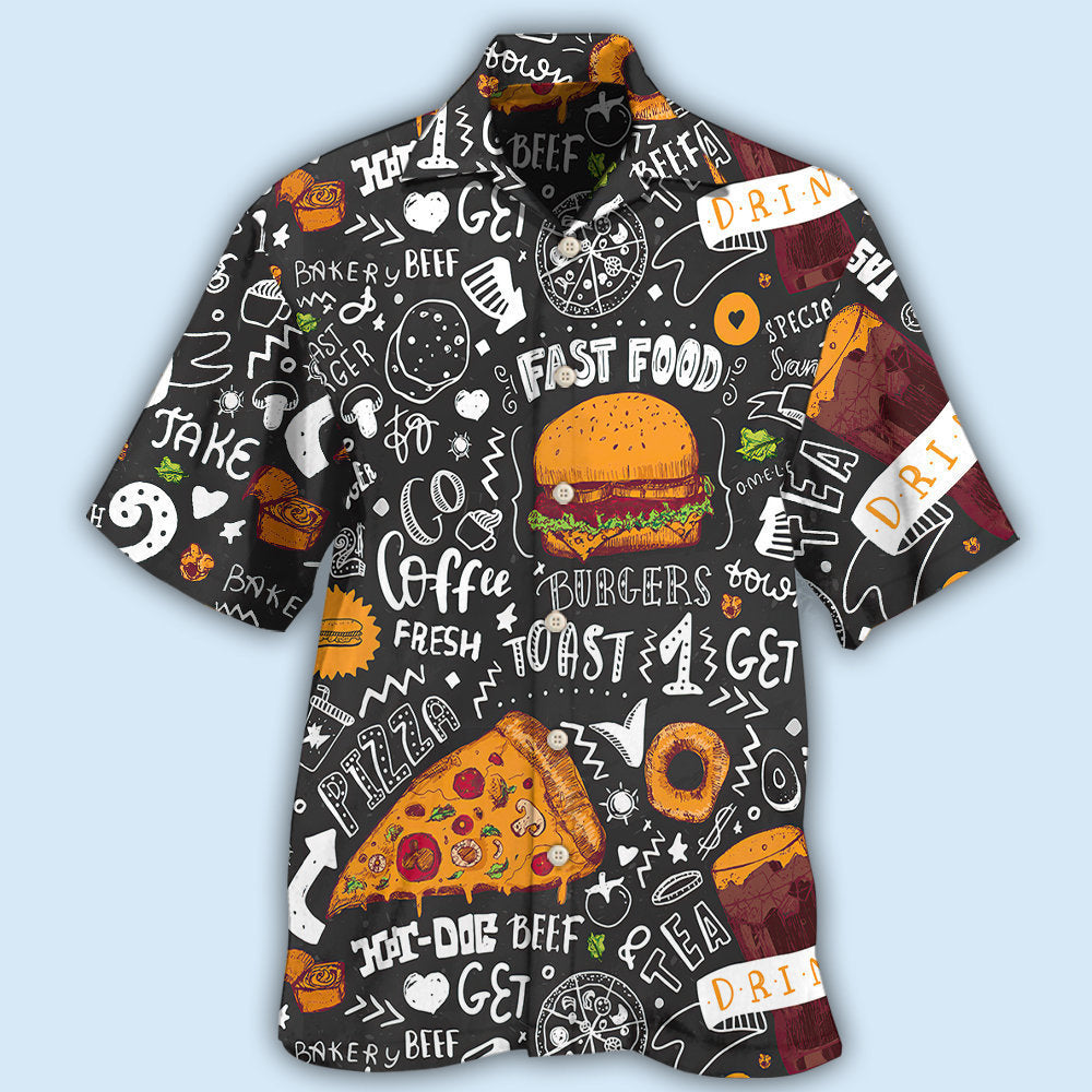 Fast Food Fresh Hawaiian Shirt For Resort Trips, Coastal Parties, And Warm Weather Style