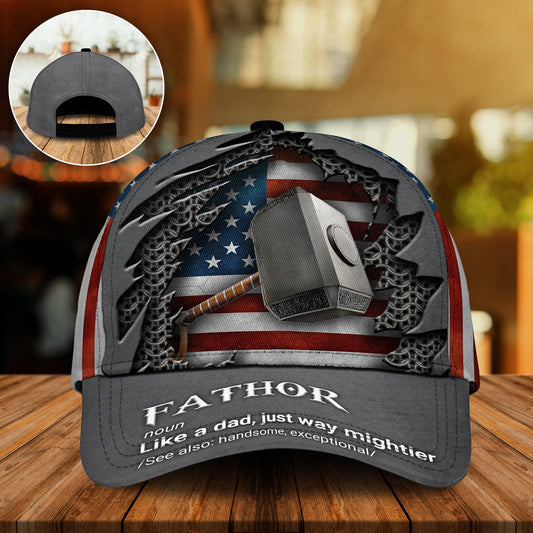 Father Like A Dad US Classic Cap For Daily Wear Travel And Outdoor Activities