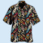 Tribal Feather Pattern Hawaiian Shirt With All Over Print For Summer Events Coastal Travel And Comfortable Styling