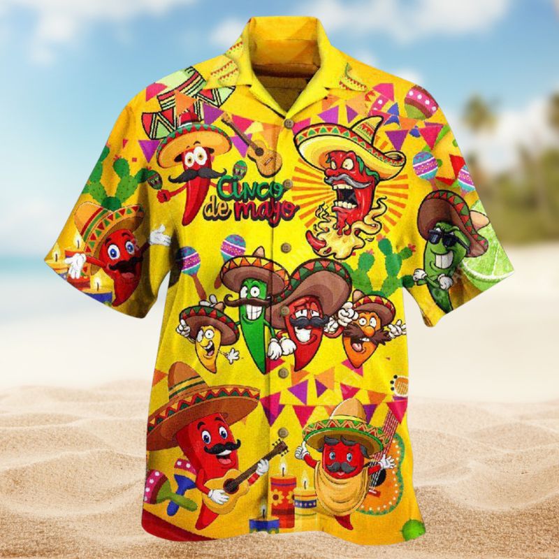 Fiery Chili Pepper Hawaiian Shirt For Vacation Adventures Beach Events And Relaxed Warm Weather Style