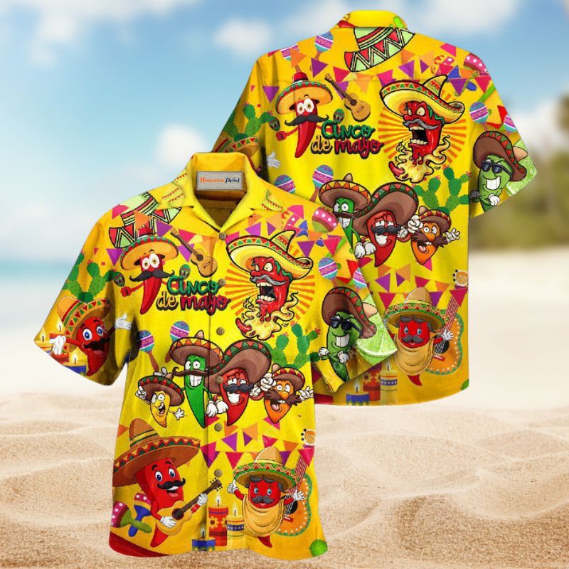 Fiery Chili Pepper Hawaiian Shirt For Vacation Adventures Beach Events And Relaxed Warm Weather Style