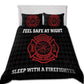 Firefighter Safety Pride Bedding Cover For Firefighter Bedroom Decor