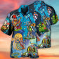 Bohemian Felacia Hawaiian Shirt Pattern Detail For Summer Holidays And Outdoor Fun