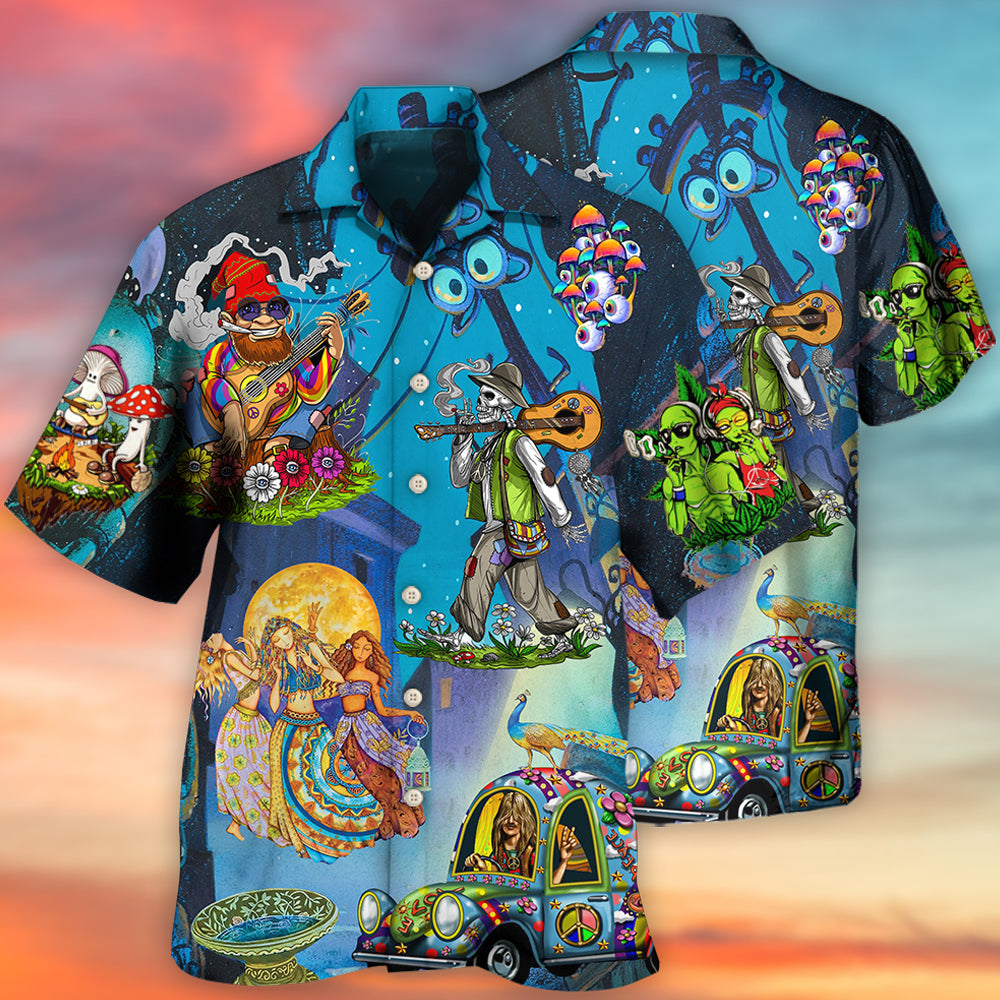 Bohemian Felacia Hawaiian Shirt Pattern Detail For Summer Holidays And Outdoor Fun