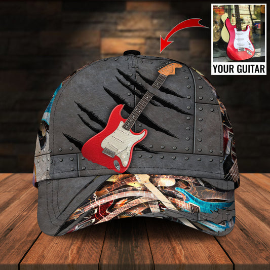 Electric Guitar Custom Photo Classic Cap For Holiday Adventures Parties And Comfortable Styling
