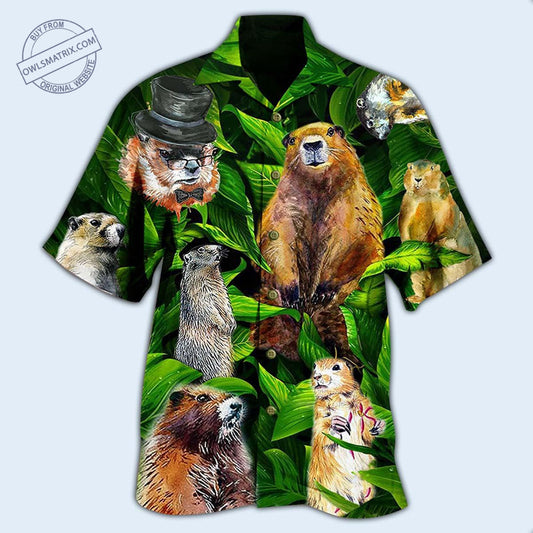 Ferret Animals Lovely Dovely Green Leaf Beach Shorts Print View For Coastal Escapes And Casual Outings