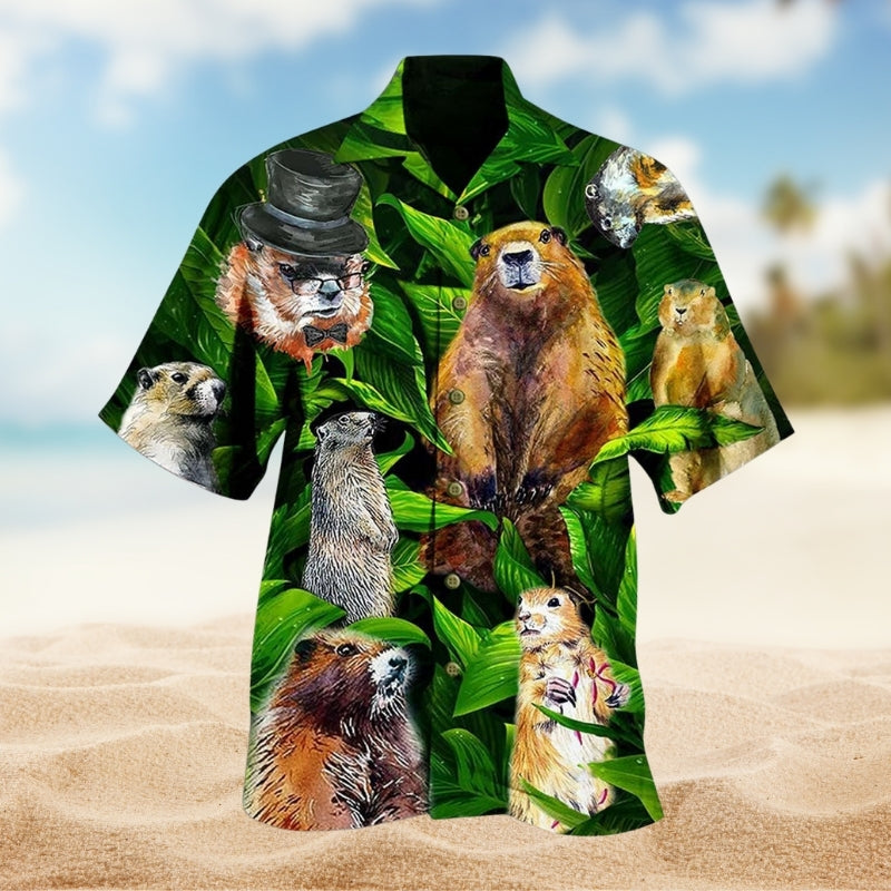 Ferret Animals Dovely Hawaiian Shirt For Island Vacations, Resort Wear, And Relaxed Seasonal Style