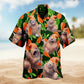 Cute Ferret Hawaiian Shirt For Beach Days, Summer Outings, And Thoughtful Gift Giving