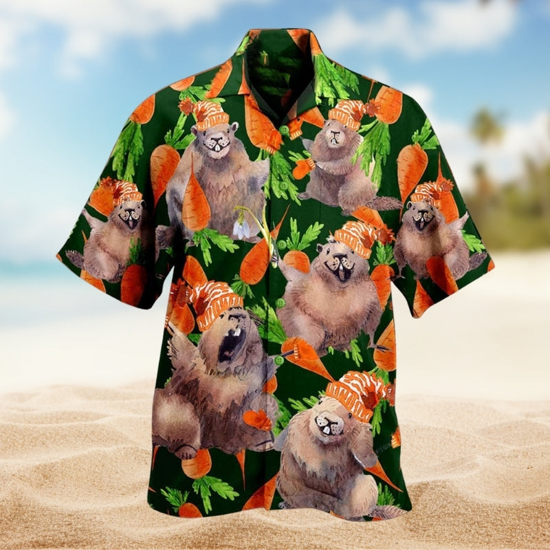 Cute Ferret Hawaiian Shirt For Beach Days, Summer Outings, And Thoughtful Gift Giving