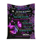 Fibromyalgia Awareness Butterfly Flannel Blanket For Cozy Bedroom Sofa Decor