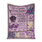 Fibromyalgia To My Daughter Fibromyalgia Awareness Flannel Blanket For Cozy Bedroom Sofa Decor