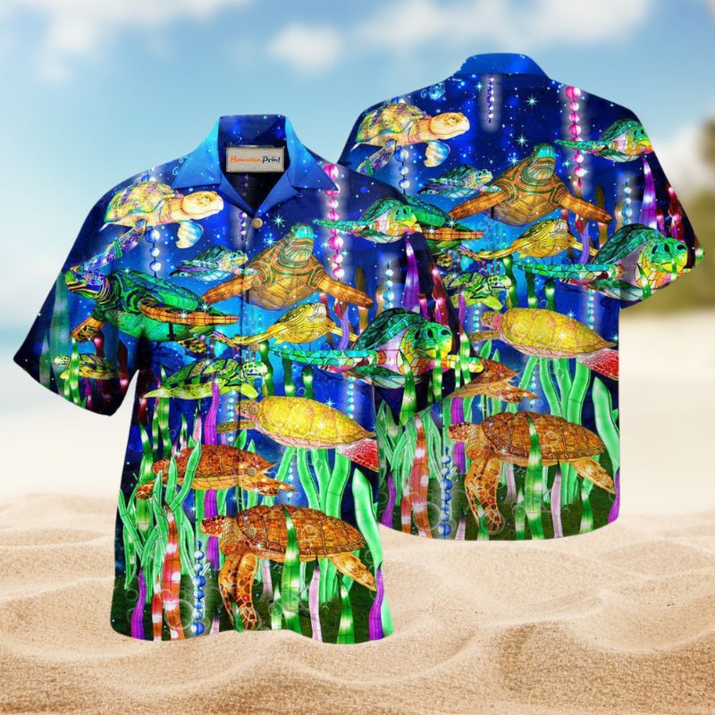 Find My Soul In The Ocean Turtle Hawaiian Shirt For Summer Vacation Beach Travel And Relaxed Casual Wear