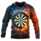 Darts Fire Water Hoodie For Active Weekend Plans Comfortable Style And Gifting