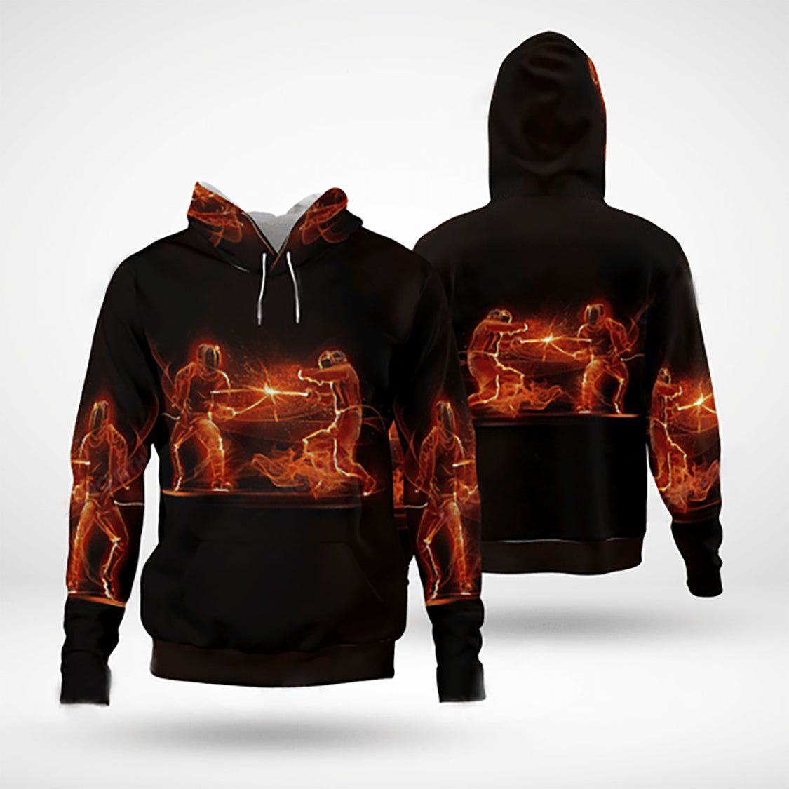 Fire Fencing Sport Hoodie For Weekend Adventures Casual Style And Relaxed Comfort