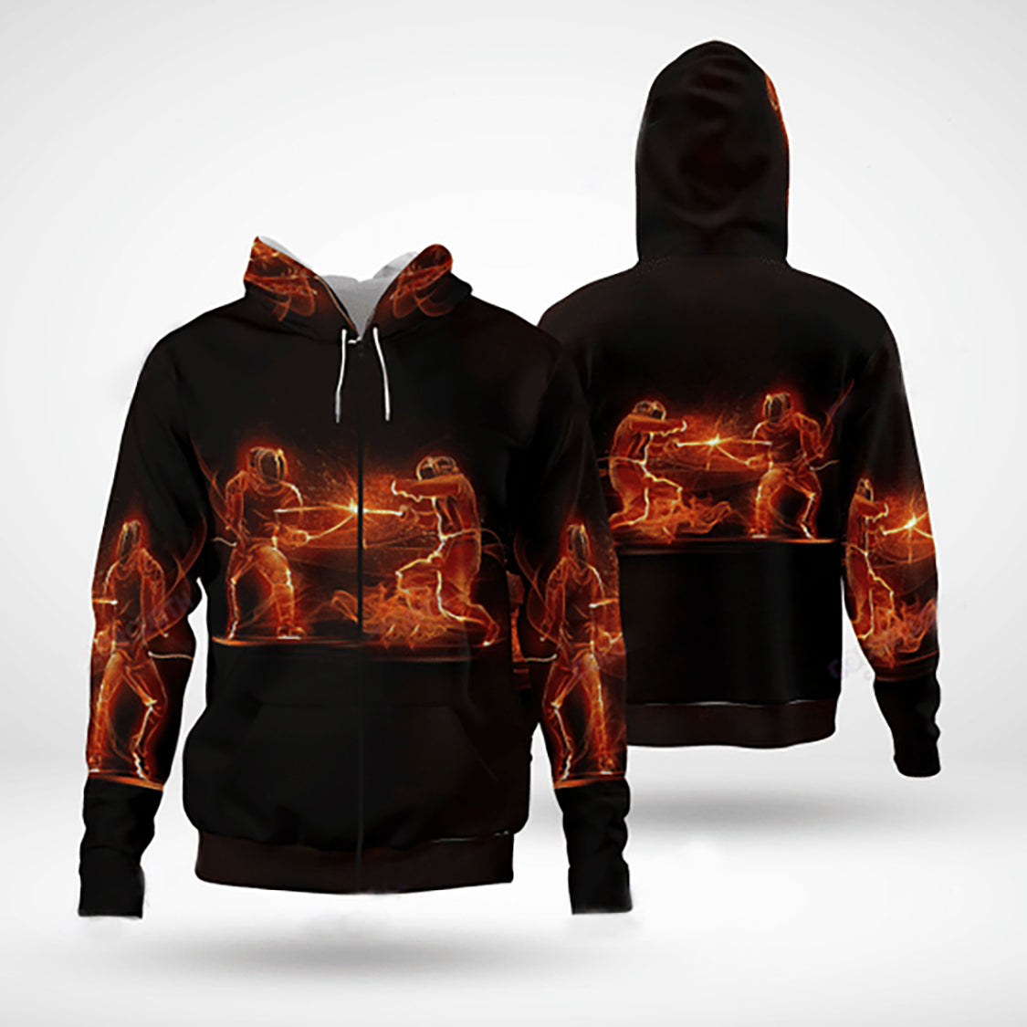 Fire Fencing Sport Hoodie For Weekend Adventures Casual Style And Relaxed Comfort