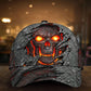 Fire Skull Strong Vintage Classic Cap For Daily Comfort Outdoor Fun And Weekend Vacations