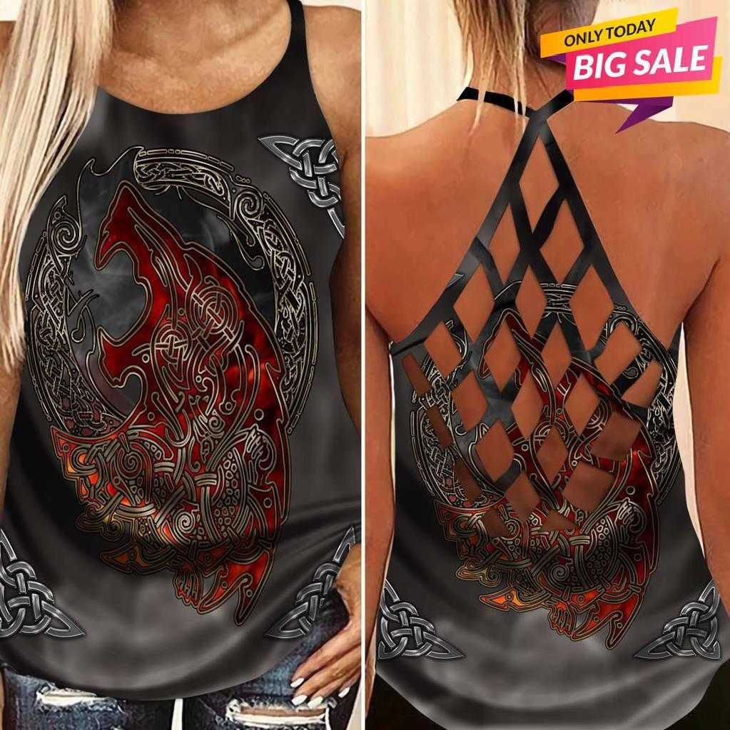 Viking Strength Hollow Tank Top For Studio Workouts And Confident Outfits