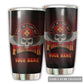 Firefighter Skull Personalized 20 Oz Tumbler For Coffee Travel And Daily Drinks