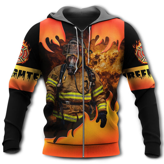 Firefighter First Last Out Hoodie For First Responder Tributes Daily Wear And Thoughtful Gifts