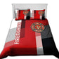 Sweet Firefighter Symbol Bedding Cover For Firefighter Bedroom Decor