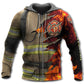 Strong Firefighter Against Fire Hoodie For First Responder Families Travel And Comfortable Everyday Style