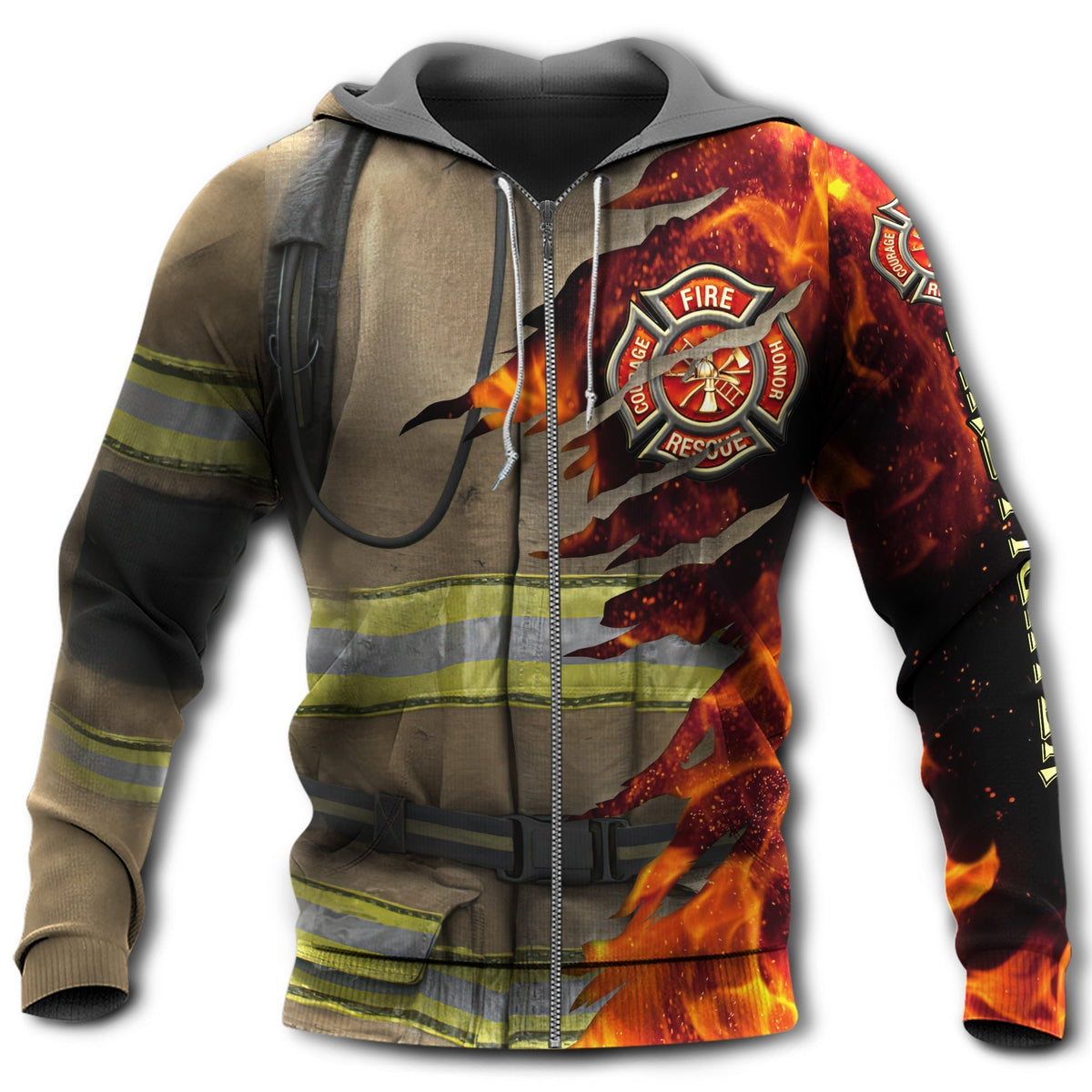 Strong Firefighter Against Fire Hoodie For First Responder Families Travel And Comfortable Everyday Style