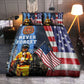 Firefighter Never Forget America Bedding Cover For Firefighter Bedroom Decor