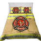 Strong Firefighter Coat Bedding Cover For Firefighter Bedroom Decor