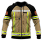 Firefighter Uniform Personalized Hoodie For Service Tribute Gatherings Daily Outfits And Gift Giving
