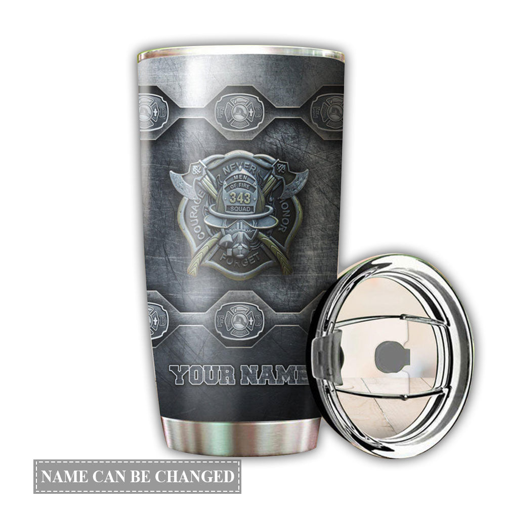 Firefighter Warriors Personalized 20 Oz Tumbler For Coffee Travel And Daily Drinks