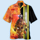 Creative Firefighter Fire Hawaiian Shirt For Island Vacations, Resort Wear, And Relaxed Seasonal Style