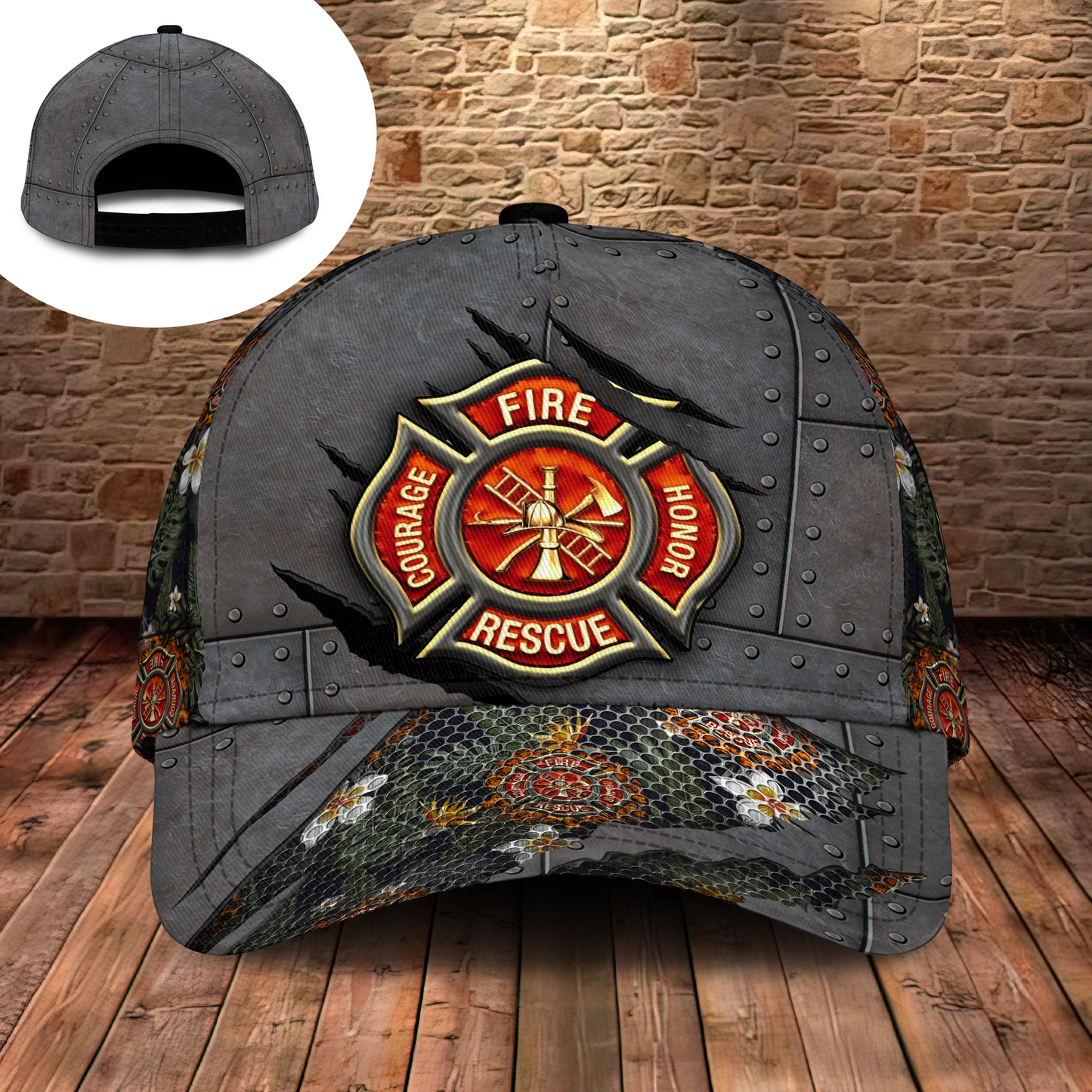 Firefighter Courage Rescue Honor Lover Classic Cap For Coastal Trips Outdoor Activities And Gift Giving