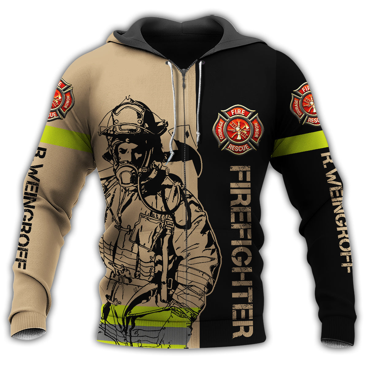 Firefighter Protest Personalized Hoodie For Firefighter Appreciation Events Casual Wear And Thoughtful Gifting