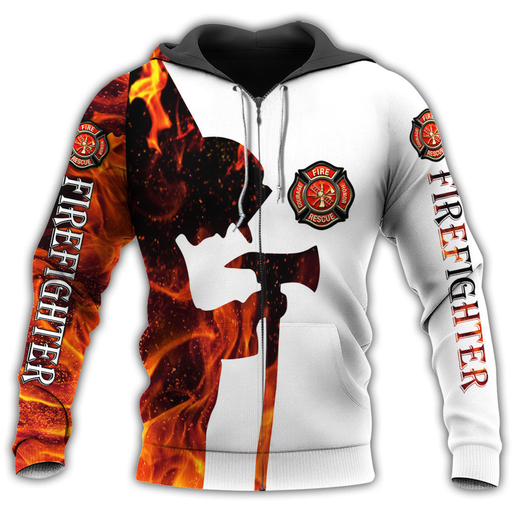 Firefighter Respect Life Hoodie For First Responder Families Travel And Comfortable Everyday Style