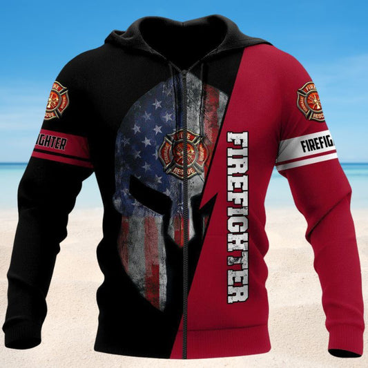 Strong Firefighter Spartan Hoodie For Firehouse Gatherings Casual Outings And Everyday Comfort