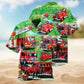 Brave Firefighter Tribute Hawaiian Shirt For Coastal Travel, Casual Events, And Comfortable Summer Wear