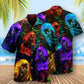 Horse Firing Unique Hawaiian Shirt Artwork Detail For Resort Trips And Outdoor Activities