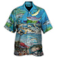 Fish Salmon Therapy Hawaiian Shirt Design View For Casual Summer Styling
