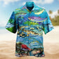 Fish Salmon Therapy Hawaiian Shirt For Coastal Travel, Casual Events, And Comfortable Summer Wear