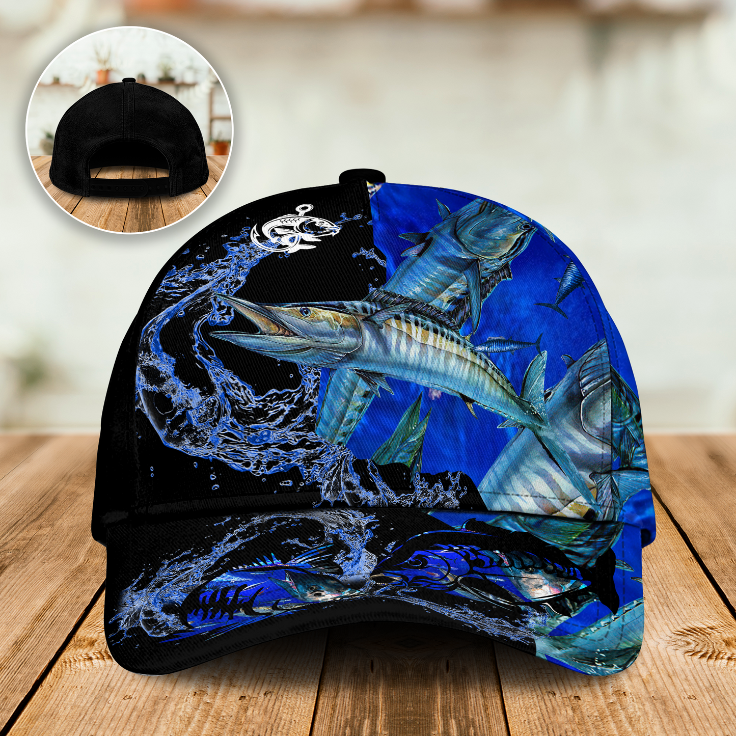 Fishing Fish Love Ocean Blue Classic Cap For Beach Days Travel And Relaxed Everyday Outfits