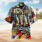Gothic Dark Skull Hawaiian Shirt All Over Print Detail For Tropical Vacations